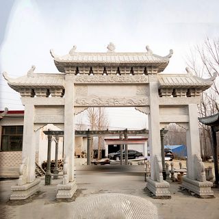 如何雕刻村莊牌坊?_古城古鎮門樓石牌坊價格是多少