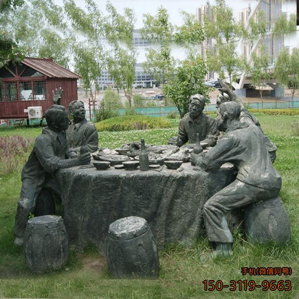 宴席_戶外農家院商業街民俗景觀小品雕塑