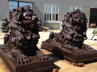 銅雕財(cái)神雕塑怎么擺放？