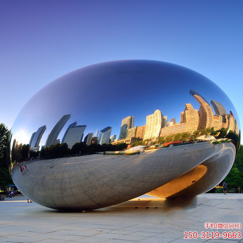 大型廣場鏡面球形景觀雕塑