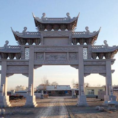 無錫農村石牌坊村口石門樓有什么特色