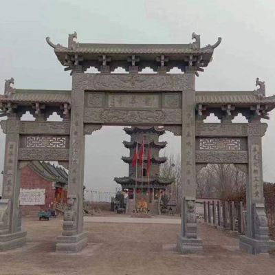 湖南古鎮門樓_旅游區度假村古村大門牌樓的吉祥神韻