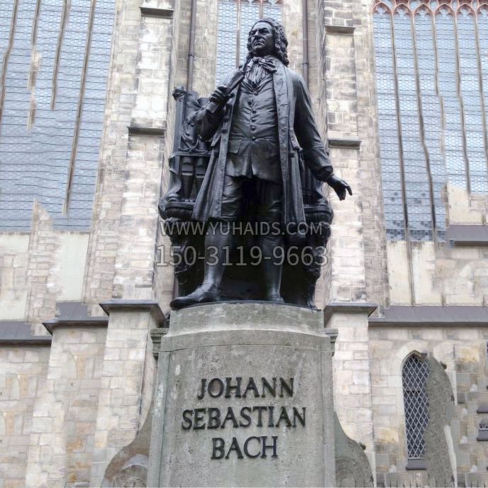 約翰·塞巴斯蒂安·巴赫雕像-純銅鑄造世界名人著名音樂家雕塑