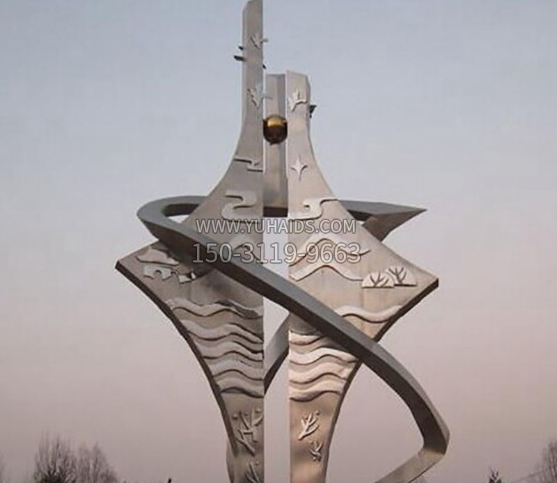 廣場(chǎng)文明開(kāi)放不銹鋼景觀雕塑 廣場(chǎng)文明開(kāi)放不銹鋼景觀雕塑