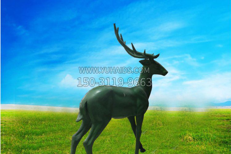 公園動物梅花鹿銅雕 公園動物梅花鹿銅雕