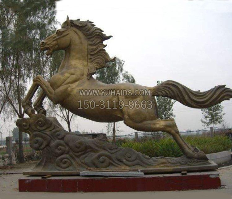 銅雕公園祥云飛馬廣場擺件 銅雕公園祥云飛馬廣場擺件