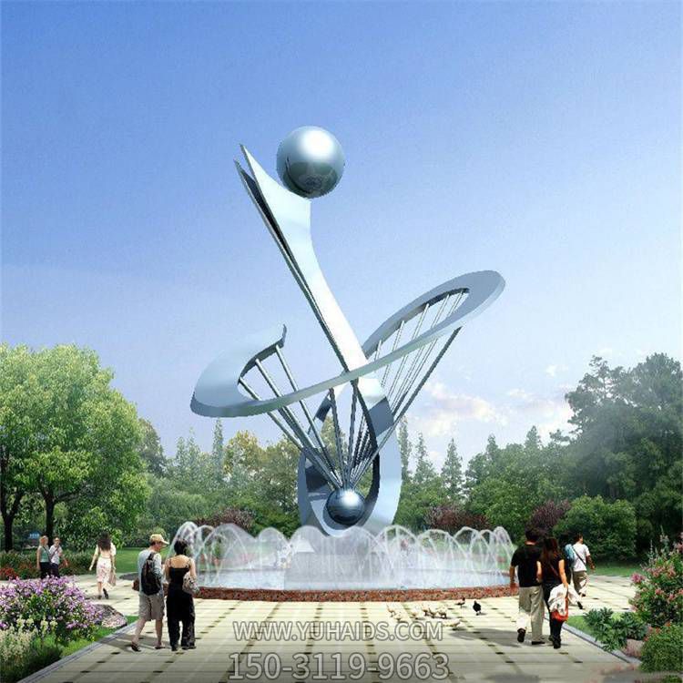 戶(hù)外廣場(chǎng)大型不銹鋼抽象創(chuàng)意景觀(guān)擺件雕塑