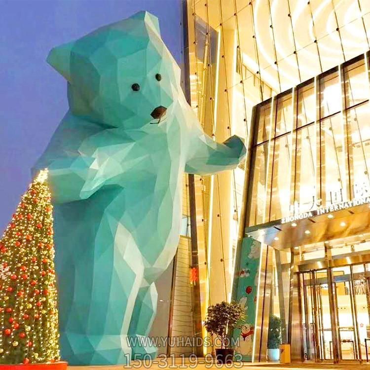 商業廣場大型不銹鋼抽象動物雕塑