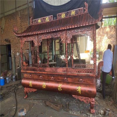 有求必應銅雕香爐，寺廟焚香爐