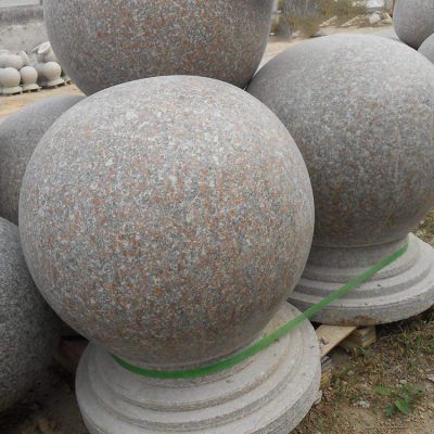 景區(qū)廣場(chǎng)大理石石雕圓形車(chē)阻石