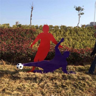 公園不銹鋼剪影體育主題運動人物雕塑