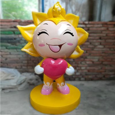 玻璃鋼卡通公仔雕塑商場門店落地?cái)[件