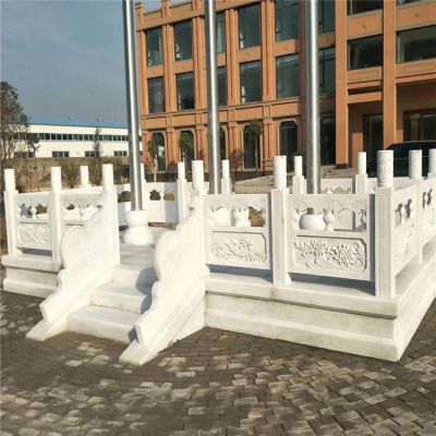 漢白玉旗臺欄桿學校廣場升旗臺欄桿花崗巖石雕旗臺護圍欄板