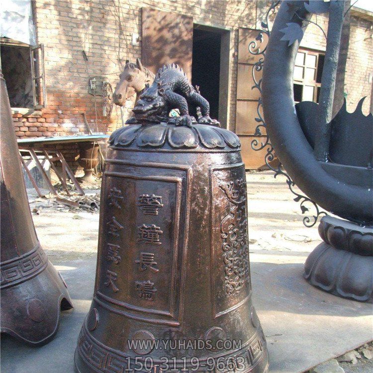 鑄銅鐘，警鐘，吊鐘雕塑