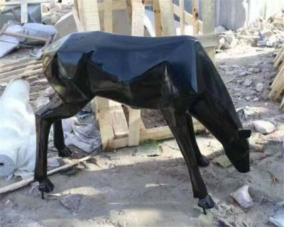 戶外園林抽象景觀梅花鹿雕塑