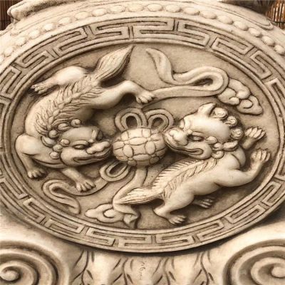 漢白玉仿古門墩細節(jié)展示圖