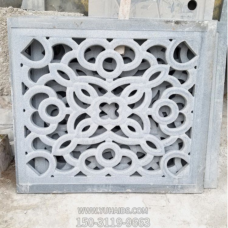 石雕窗花，園林裝飾窗花雕塑