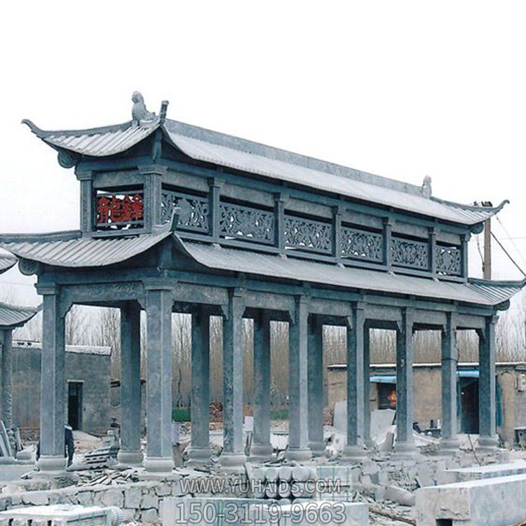 園林天然大理石浮雕復(fù)古建筑二層長(zhǎng)廊涼亭雕塑