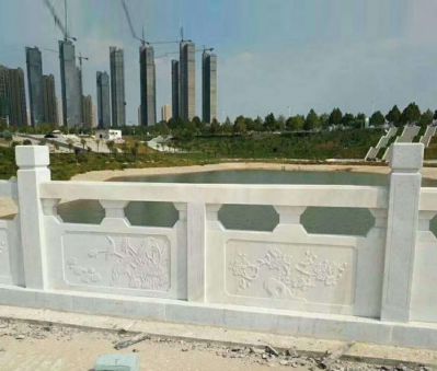 景區花園湖水池漢白玉防護欄桿