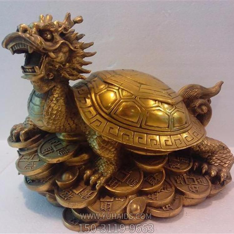 銅雕戶外園林景觀寺廟大型龍龜雕塑