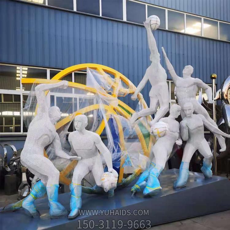 園林廣場玻璃鋼抽象遠動人物景觀擺件雕塑