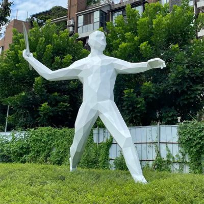 擲標槍，玻璃鋼抽象運動人物