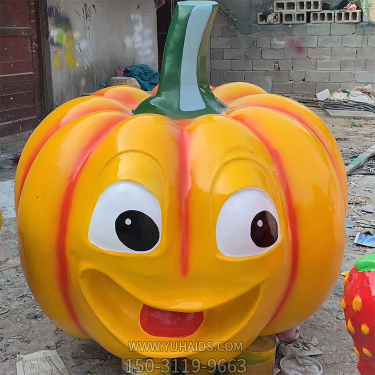 卡通蔬菜南瓜坐凳戶(hù)外園林景觀創(chuàng)意坐凳雕塑