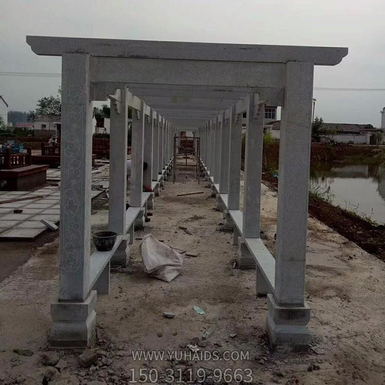 大理石石雕戶(hù)外園林景觀長(zhǎng)廊雕塑