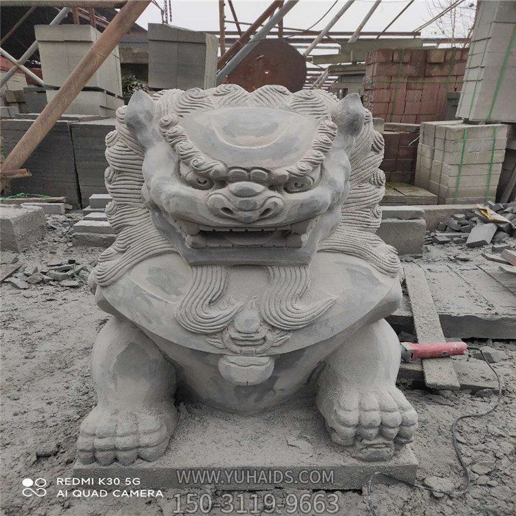 大型青石石雕獅子雕塑