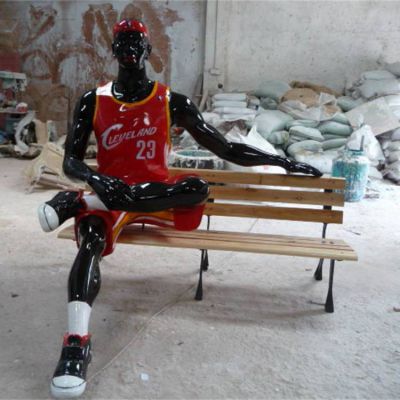 公園商場玻璃鋼人物景觀擺件