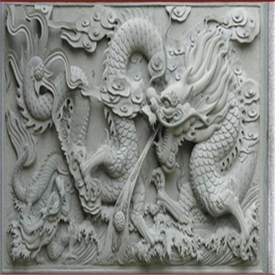 龍紋高浮雕，大理石石刻龍浮雕