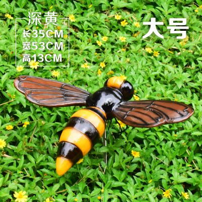 酒店戶外廣場仿真玻璃鋼蜜蜂雕塑