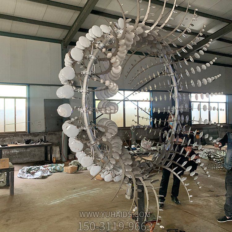 戶(hù)外園林大型不銹鋼抽象園林景觀照明擺件雕塑