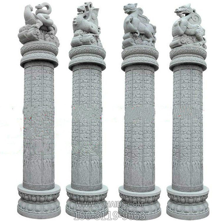 大理石石雕園林廣場文化柱雕塑