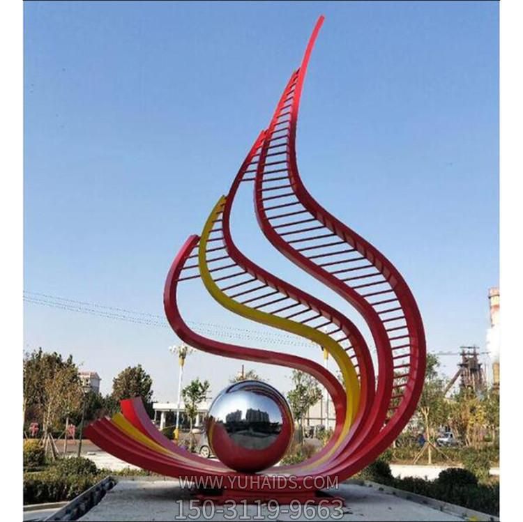 校園廣場公園城市地標性 大型不銹鋼創意鏤空雕塑