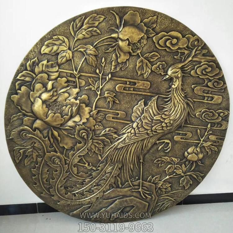 圓形浮雕別墅小區(qū)影壁壁畫(huà)雕塑