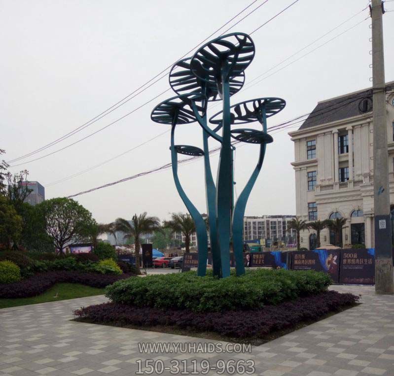 旅游景區(qū)創(chuàng)意不銹鋼抽象樹雕塑