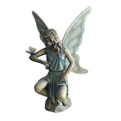 小區景點裝飾擺放玻璃鋼彩繪西方天使人物雕像