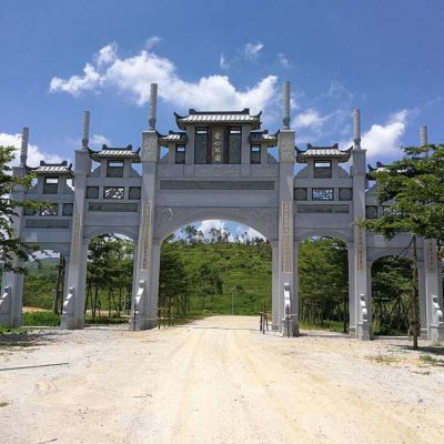 景區城鎮雄偉景觀大理石石雕牌坊雕塑