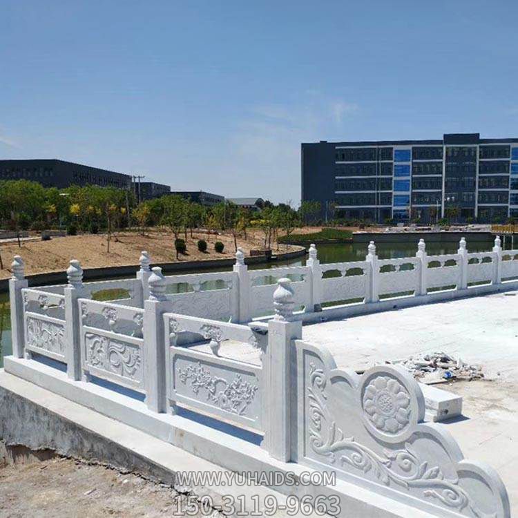 河道大型大理石浮雕戶外景區圍欄雕塑