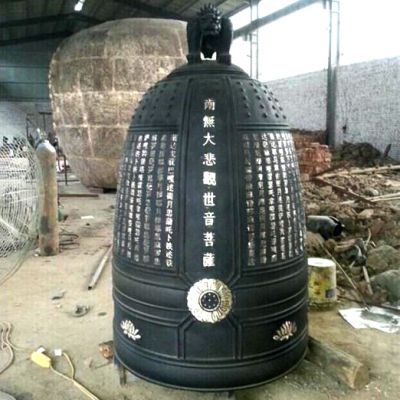 寺院玻璃鋼仿銅雕鐘