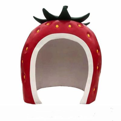 草莓房子，玻璃鋼卡通房屋