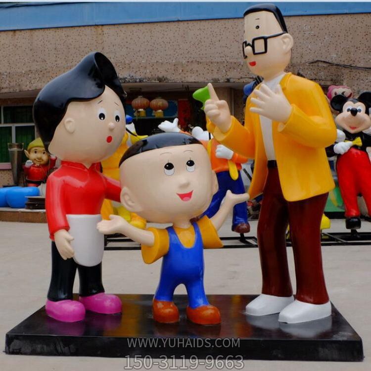 兒童樂園擺放玻璃鋼卡通動(dòng)漫人物公仔雕塑