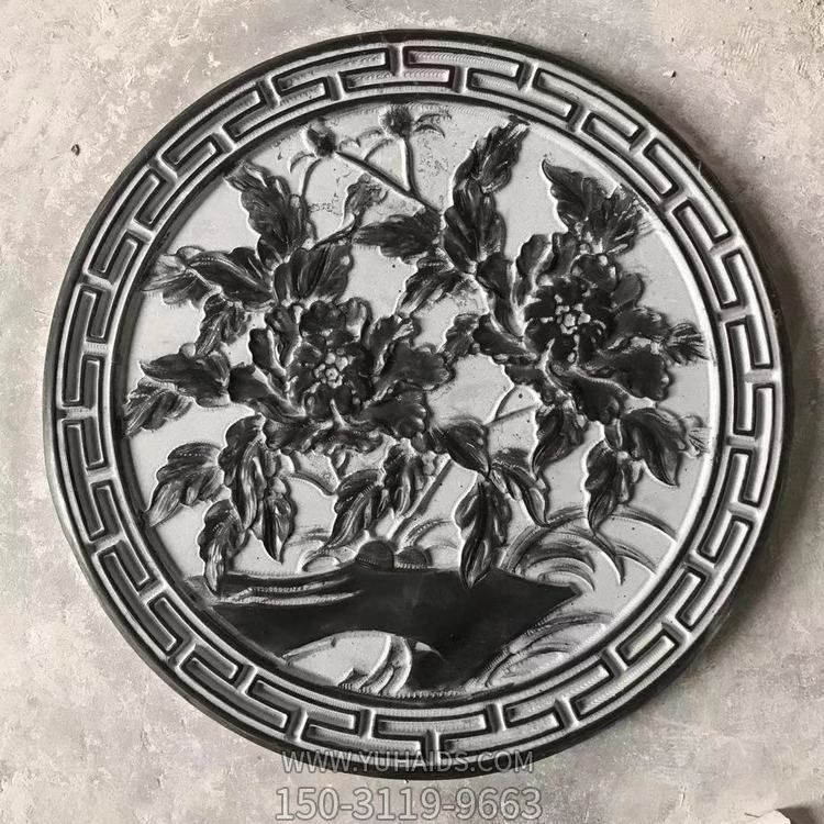 石雕浮雕壁畫(huà)地鋪庭院戶外窗花背景墻掛件雕塑