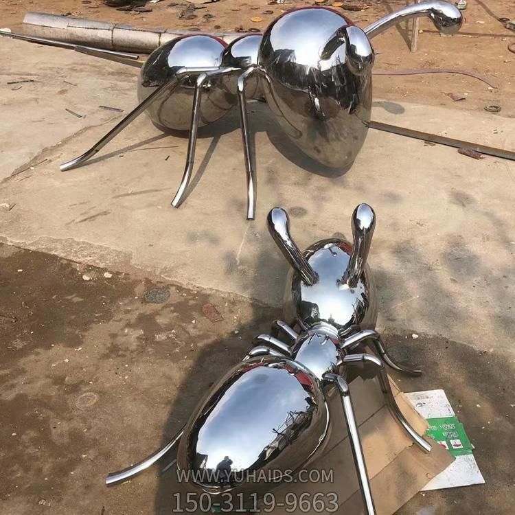 鏡面不銹鋼戶(hù)外園林景觀(guān)螞蟻雕塑