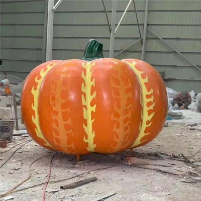 農(nóng)場(chǎng)戶外玻璃鋼仿真大南瓜雕塑