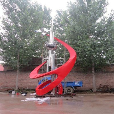 不銹鋼科技主題景觀雕塑，學校校園勵志雕塑