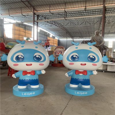 商場店鋪玻璃鋼彩繪卡通公仔擺件