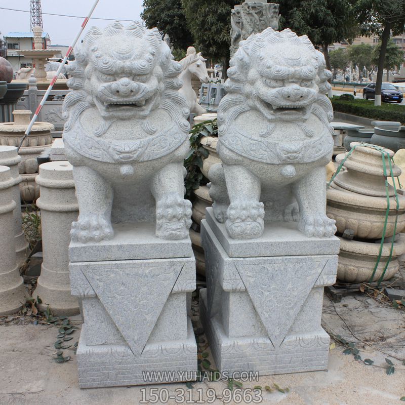 景區祠堂創意大理石獅子雕塑 景區祠堂創意大理石獅子雕塑