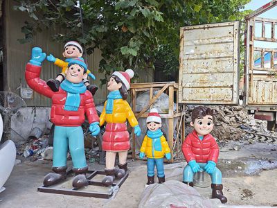 親情人物雕塑玻璃鋼人物